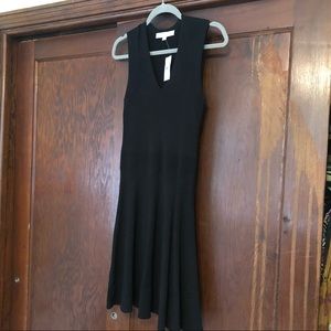 A-line Black Loft sweater dress